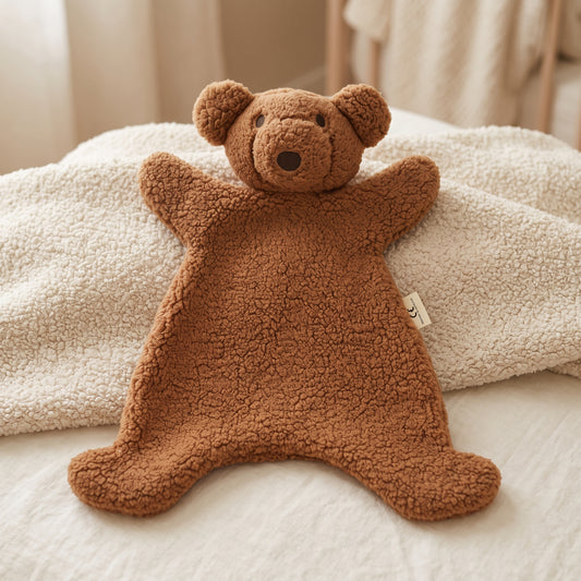 Doudou plat ours - Nougat