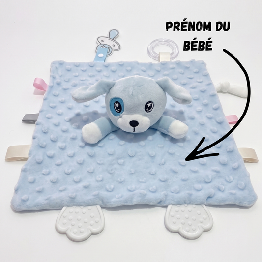 Doudou Chien Personnalisé avec Prénom Brodé