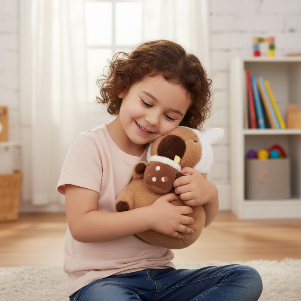 Peluche Capybara Lapin & Bubble Tea