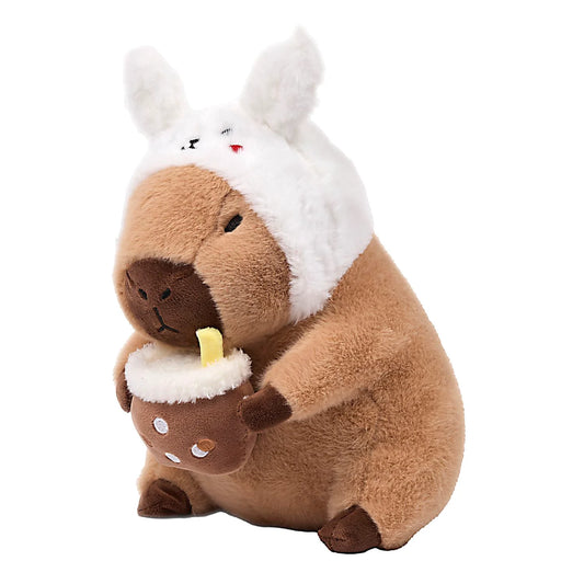 Peluche Capybara Lapin & Bubble Tea