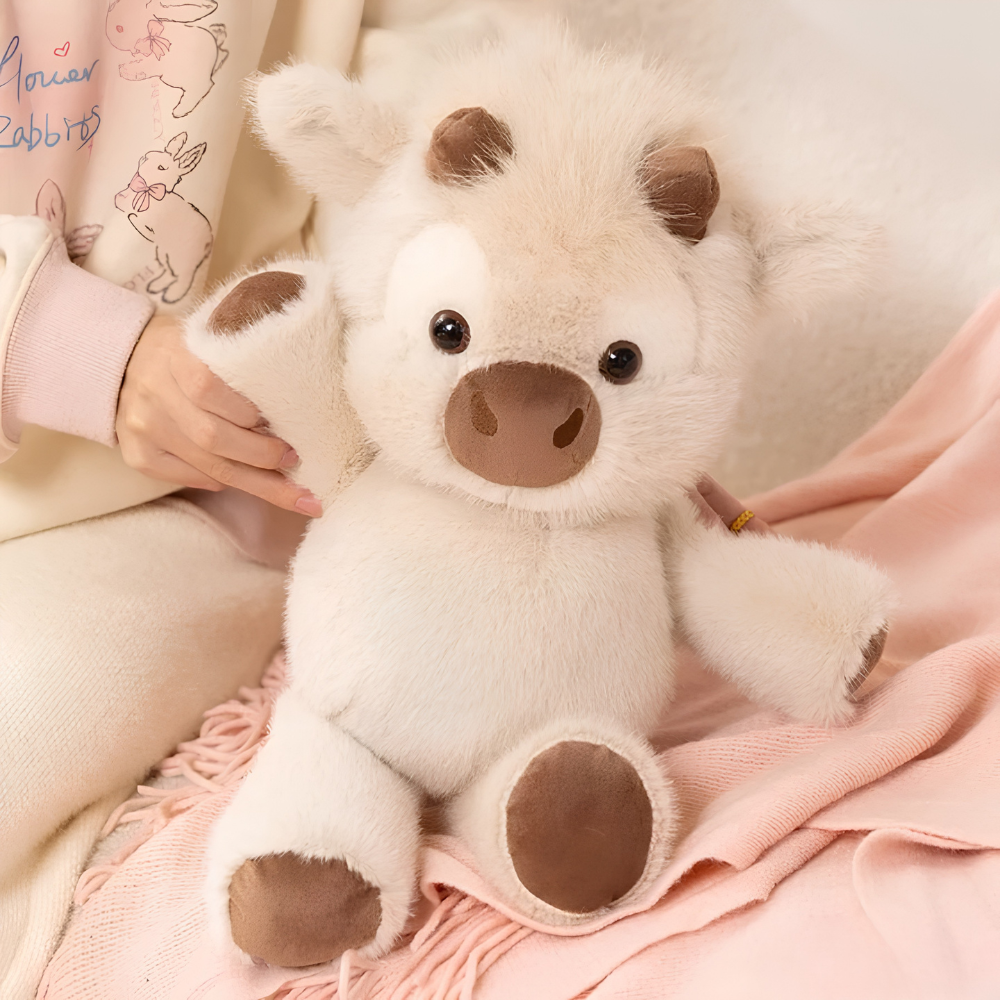 Peluche Vache Highland qui court
