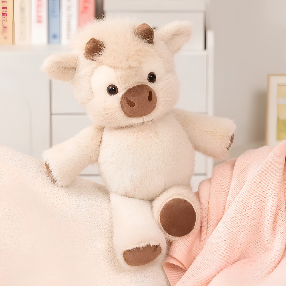 Peluche Vache Highland qui court