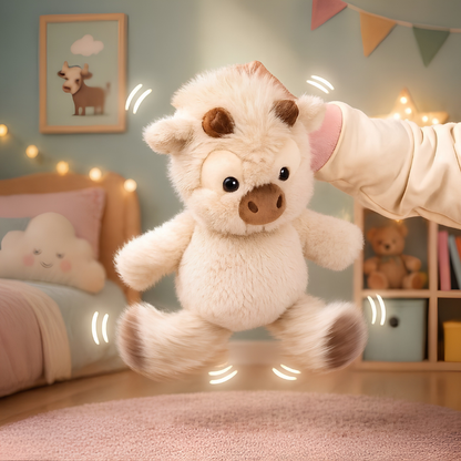 Peluche Vache Highland qui court