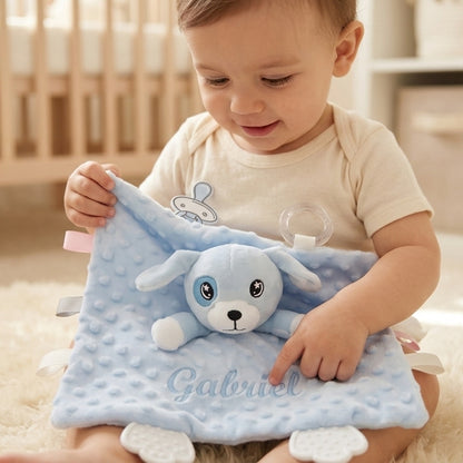 Doudou Chien Personnalisé avec Prénom Brodé