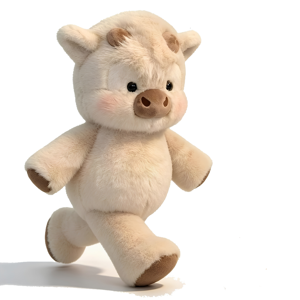 Peluche Vache Highland qui court