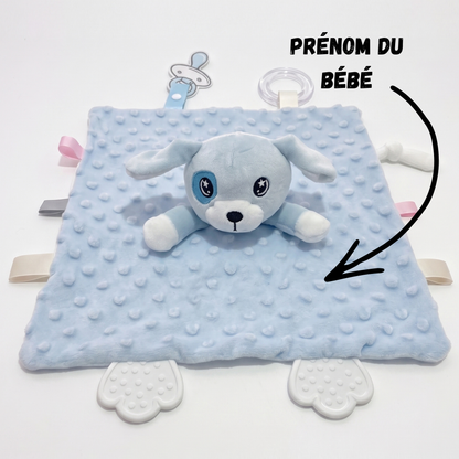 Doudou Chien Personnalisé avec Prénom Brodé