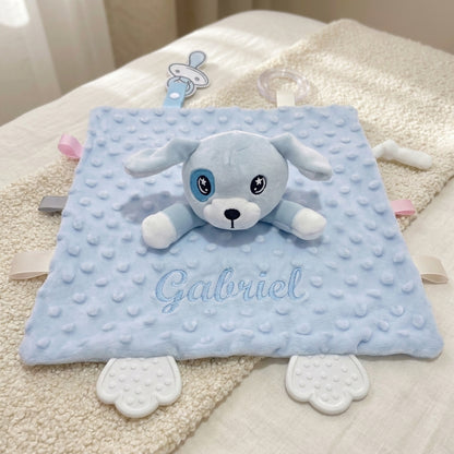 Doudou Chien Personnalisé avec Prénom Brodé