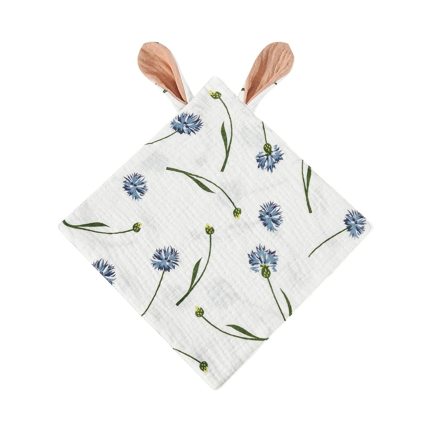 Doudou plat lange bébé en gaze de coton