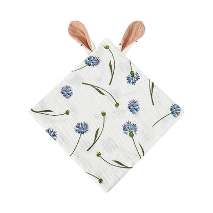 Doudou plat lange bébé en gaze de coton