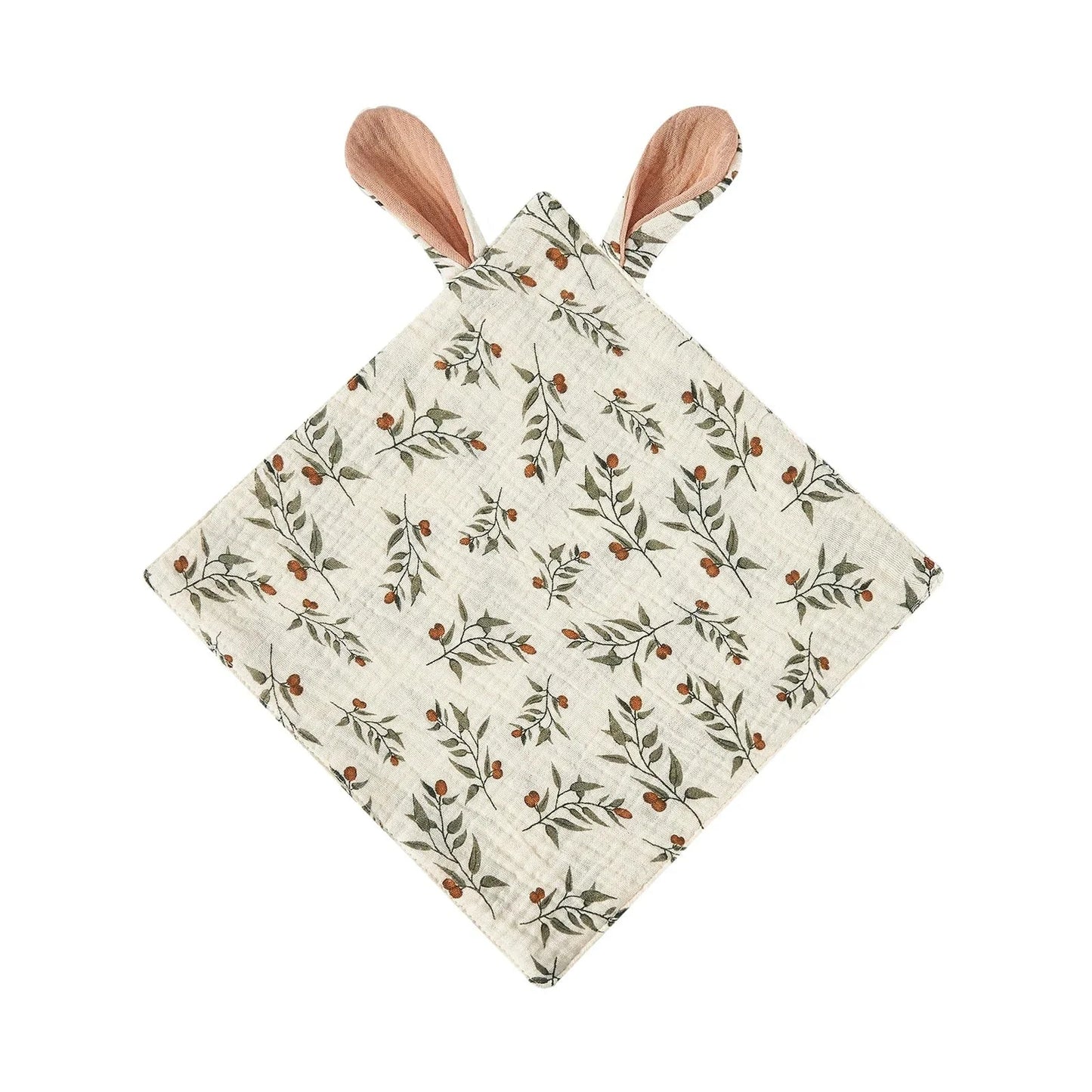 Doudou plat lange bébé en gaze de coton