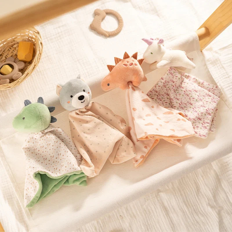 Doudou plat bébé tout doux - animal au choix
