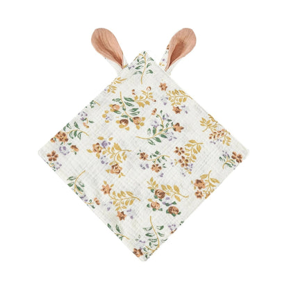 Doudou plat lange bébé en gaze de coton