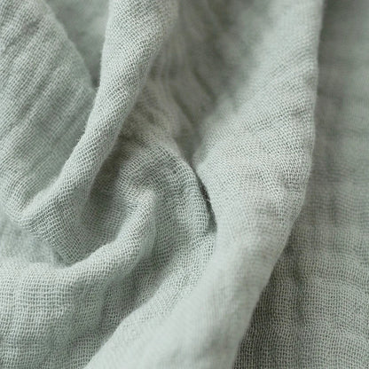 Doudou plat étoile en gaze de coton - Céleste