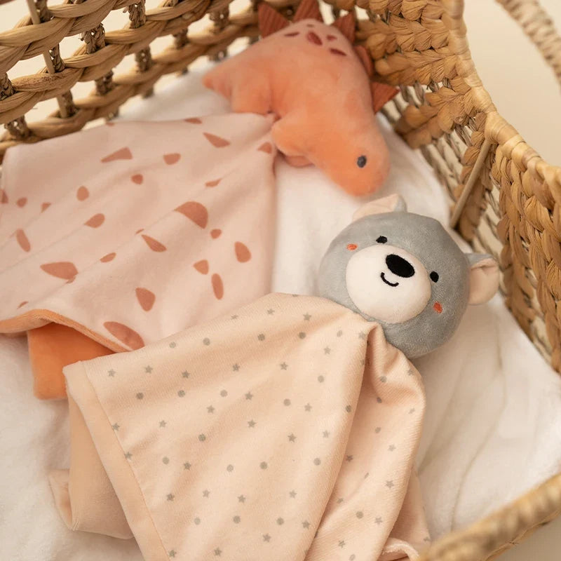 Doudou plat bébé tout doux - animal au choix