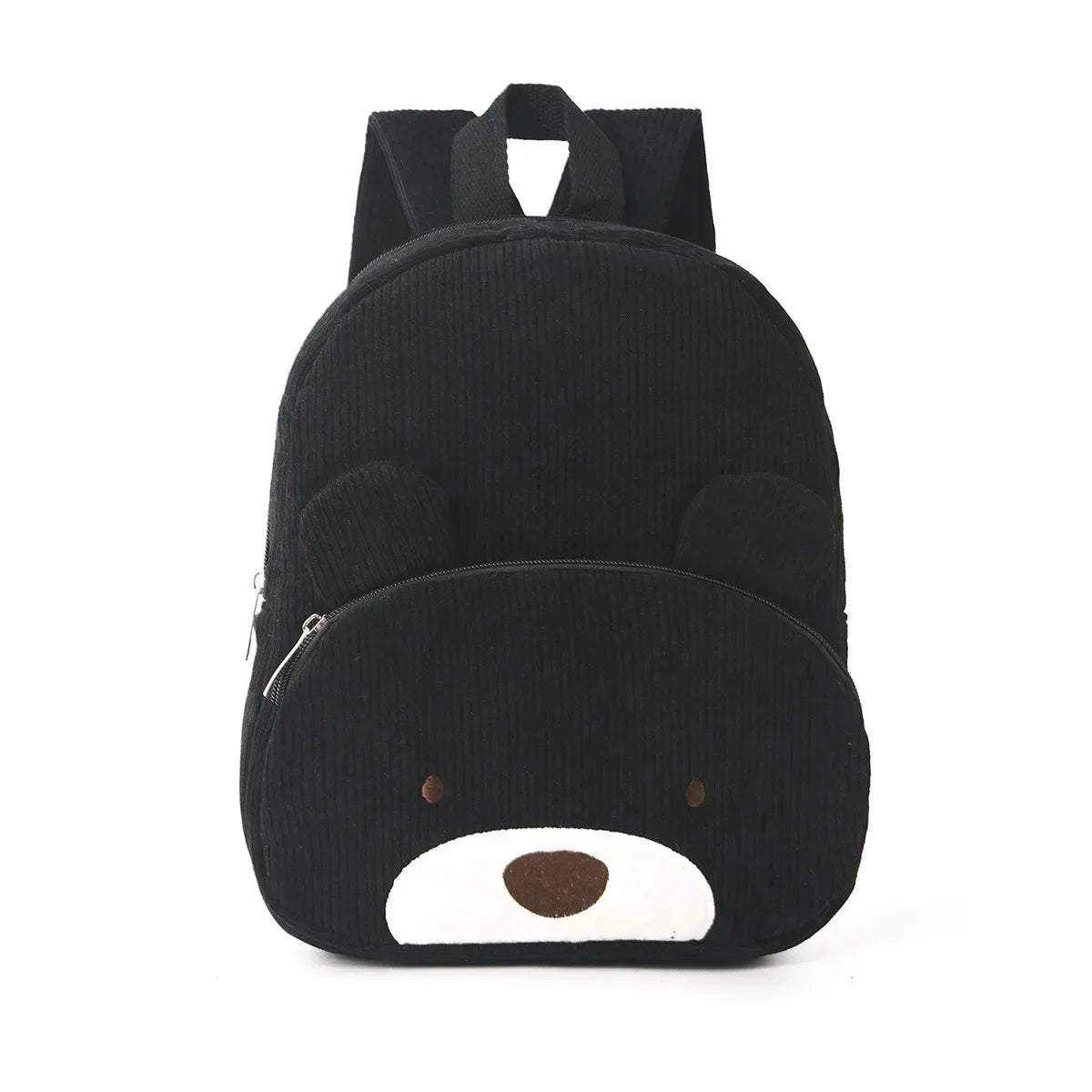 Sac à dos enfant ours en velours côtelé personnalisé - Réglisse