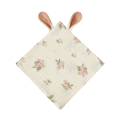 Doudou plat lange bébé en gaze de coton