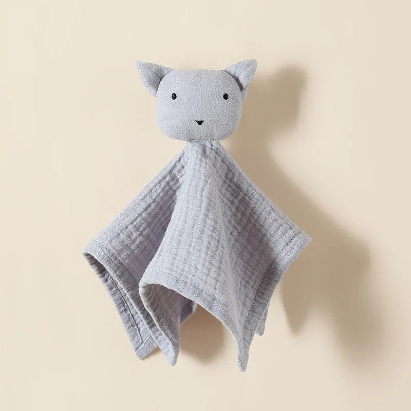 Doudou plat bavoir vache en coton - Marguerite