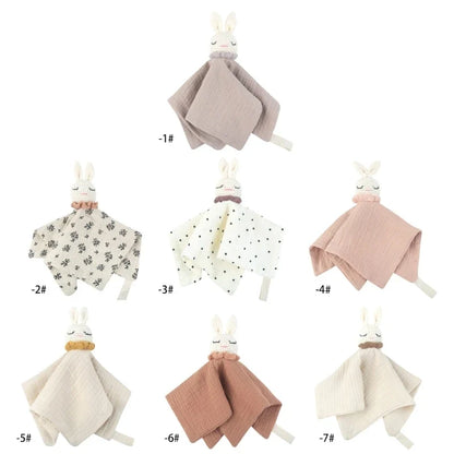 Doudou plat lapin en crochet - Pompon