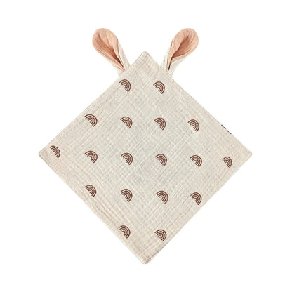Doudou plat lange bébé en gaze de coton