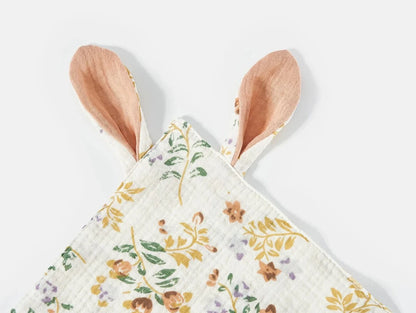 Doudou plat lange bébé en gaze de coton