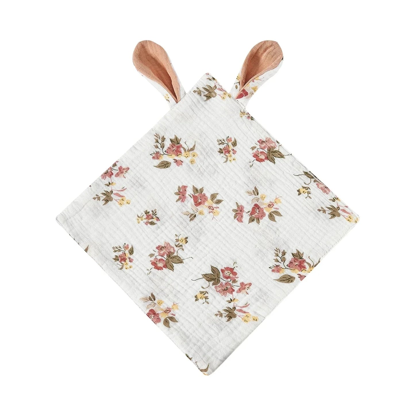 Doudou plat lange bébé en gaze de coton