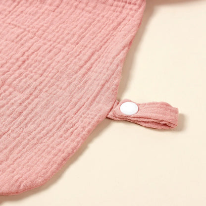 Doudou plat souris en coton - Pistache