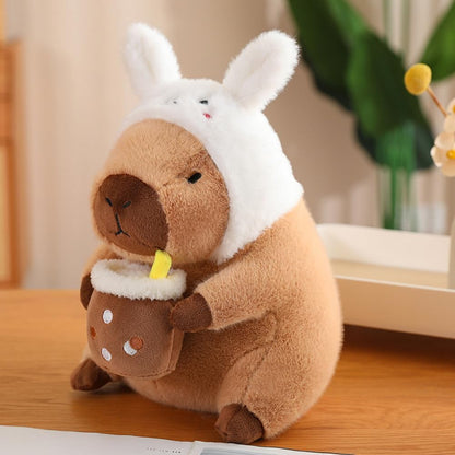 Peluche Capybara Lapin & Bubble Tea