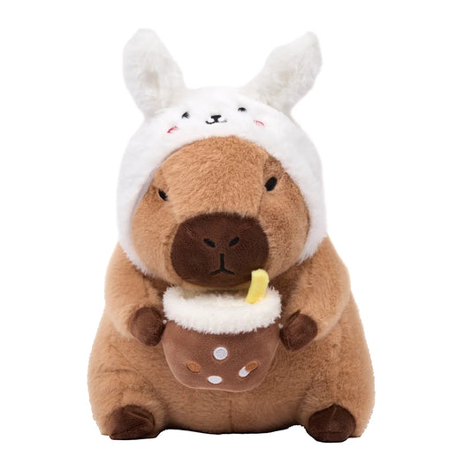 Peluche Capybara Lapin & Bubble Tea