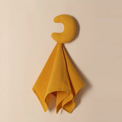Doudou plat étoile et lune en coton - Lulla