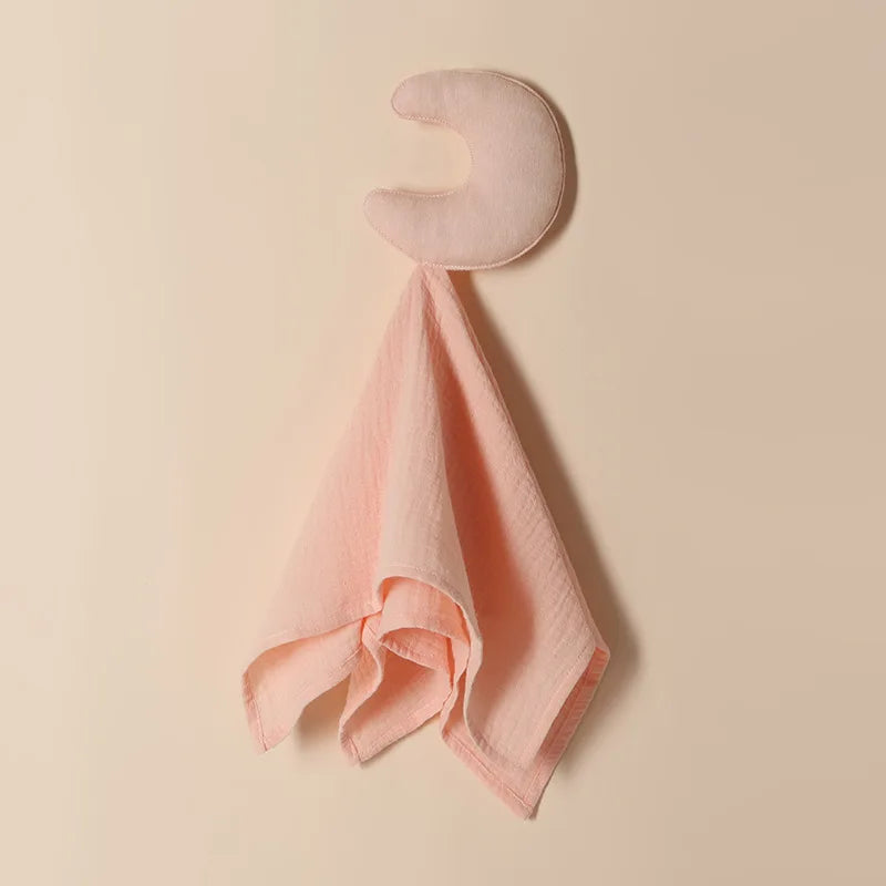 Doudou plat étoile et lune en coton - Lulla