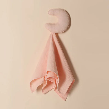 Doudou plat étoile et lune en coton - Lulla