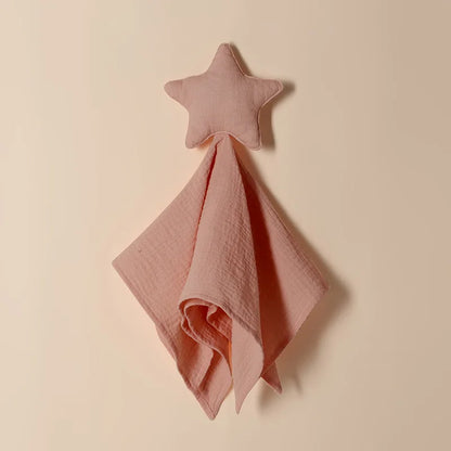 Doudou plat étoile et lune en coton - Lulla