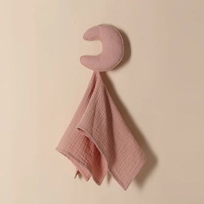 Doudou plat étoile et lune en coton - Lulla
