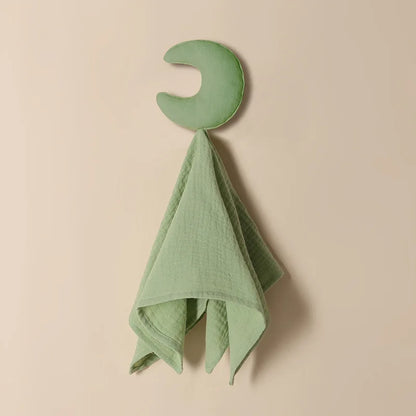 Doudou plat étoile et lune en coton - Lulla