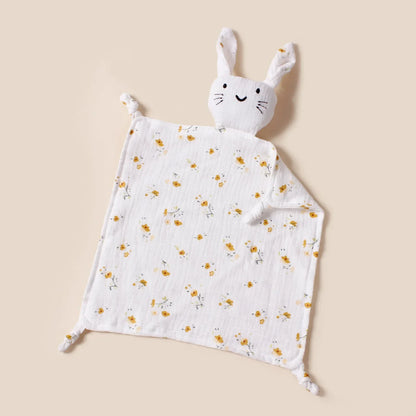 Doudou plat lapin en coton - Chamallow