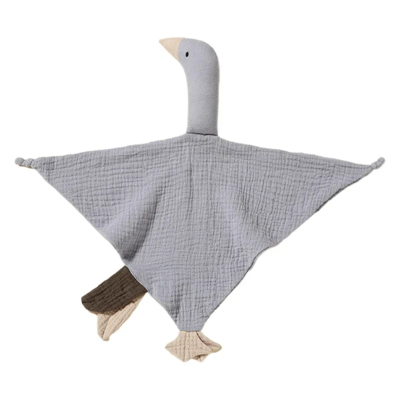 Doudou plat canard en coton - Miel