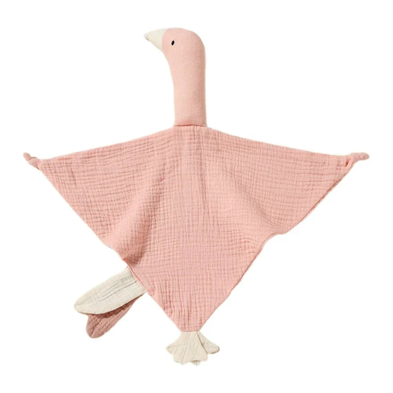 Doudou plat canard en coton - Miel