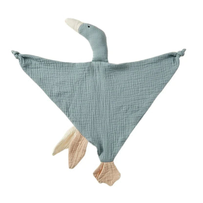 Doudou plat canard en coton - Miel