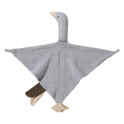 Doudou plat canard en coton - Miel